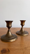 Load image into Gallery viewer, 3.25”H Brass Candlesticks (PAIR)
