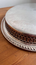 Load image into Gallery viewer, Oval Silver Plate Gallery Tray | 16”
