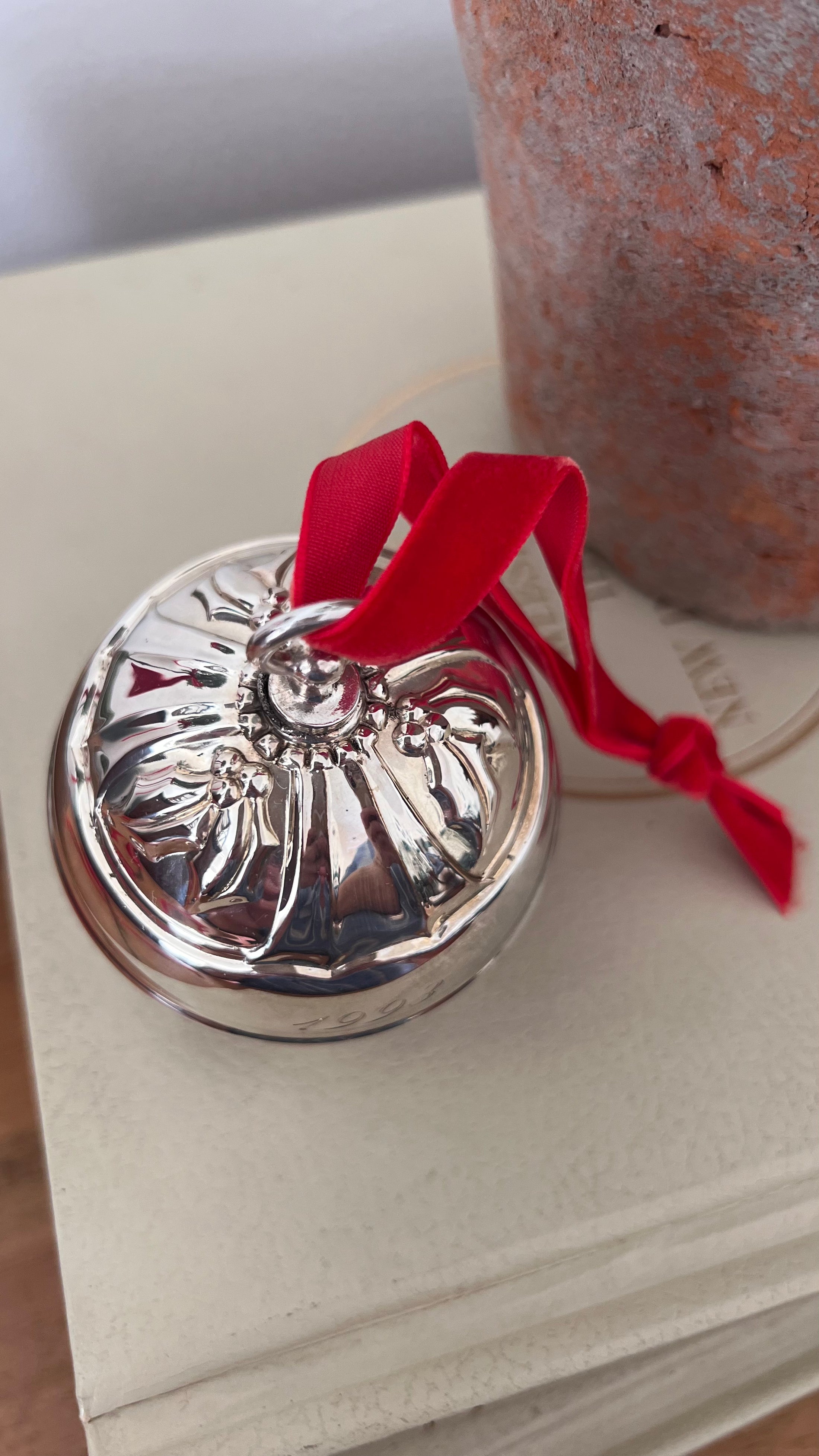Reed & Barton Silver Holly Bell