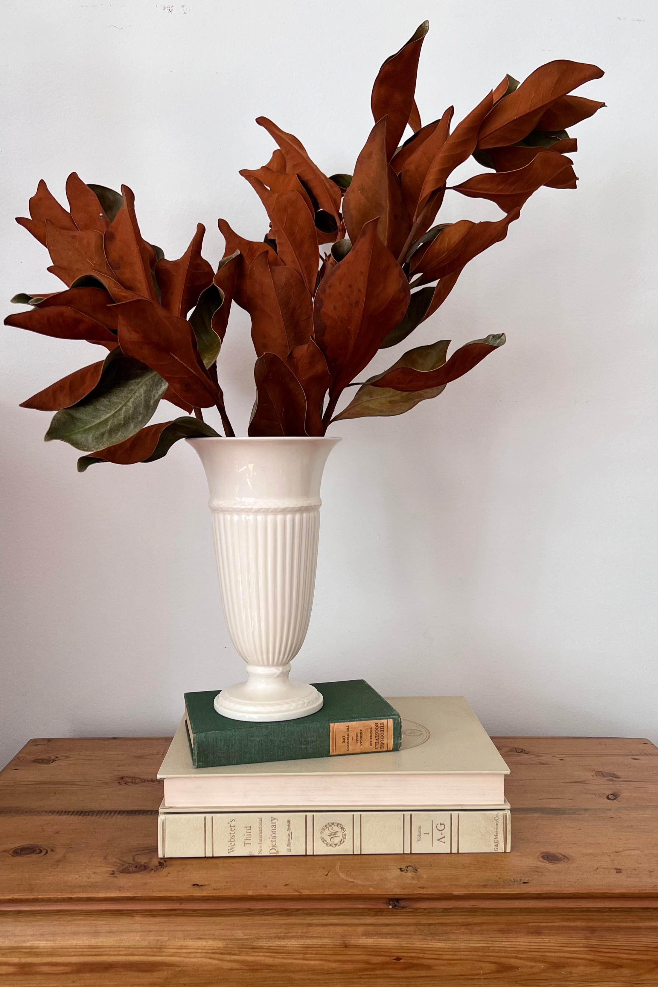 Tall Wedgwood Edme Cream Vase