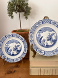 Load image into Gallery viewer, Furnivals Limited Old Chelsea England | Blue + White Bird Plate
