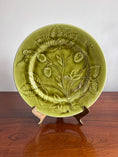 Load image into Gallery viewer, Green Strawberry Vine Majolica Plate SET of 4
