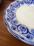 Load image into Gallery viewer, (SET of 4) Grindley Antique Blue Flow Transferware 7” Side Plates (19th century) | as is
