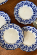 Load image into Gallery viewer, (SET of 4) Grindley Antique Blue Flow Transferware 7” Side Plates (19th century) | as is
