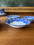 Load image into Gallery viewer, (SET of 4) Grindley Antique Blue Flow Transferware Small Bowls c. 19th century
