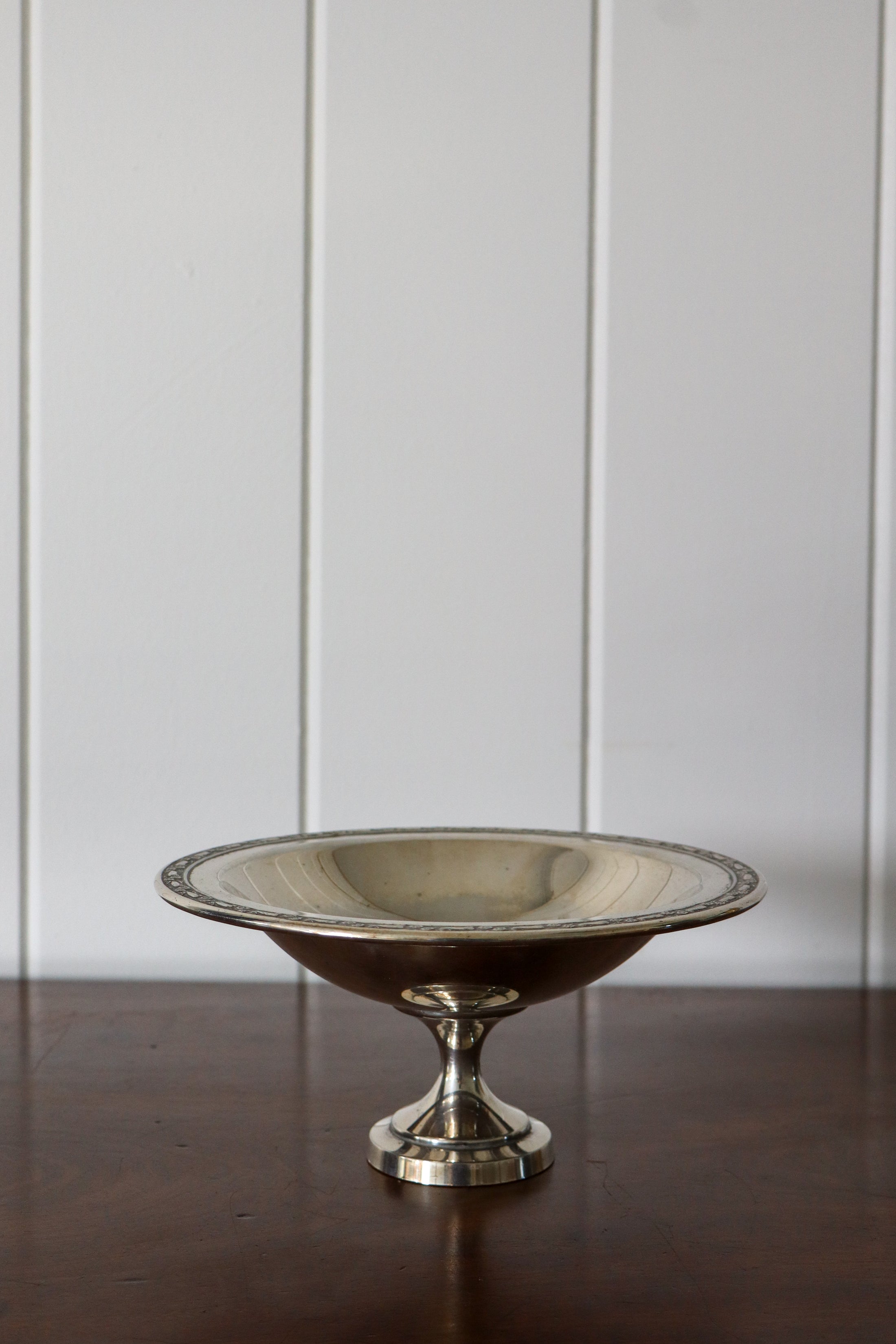 Large Silver Plate Bon Bon Dish