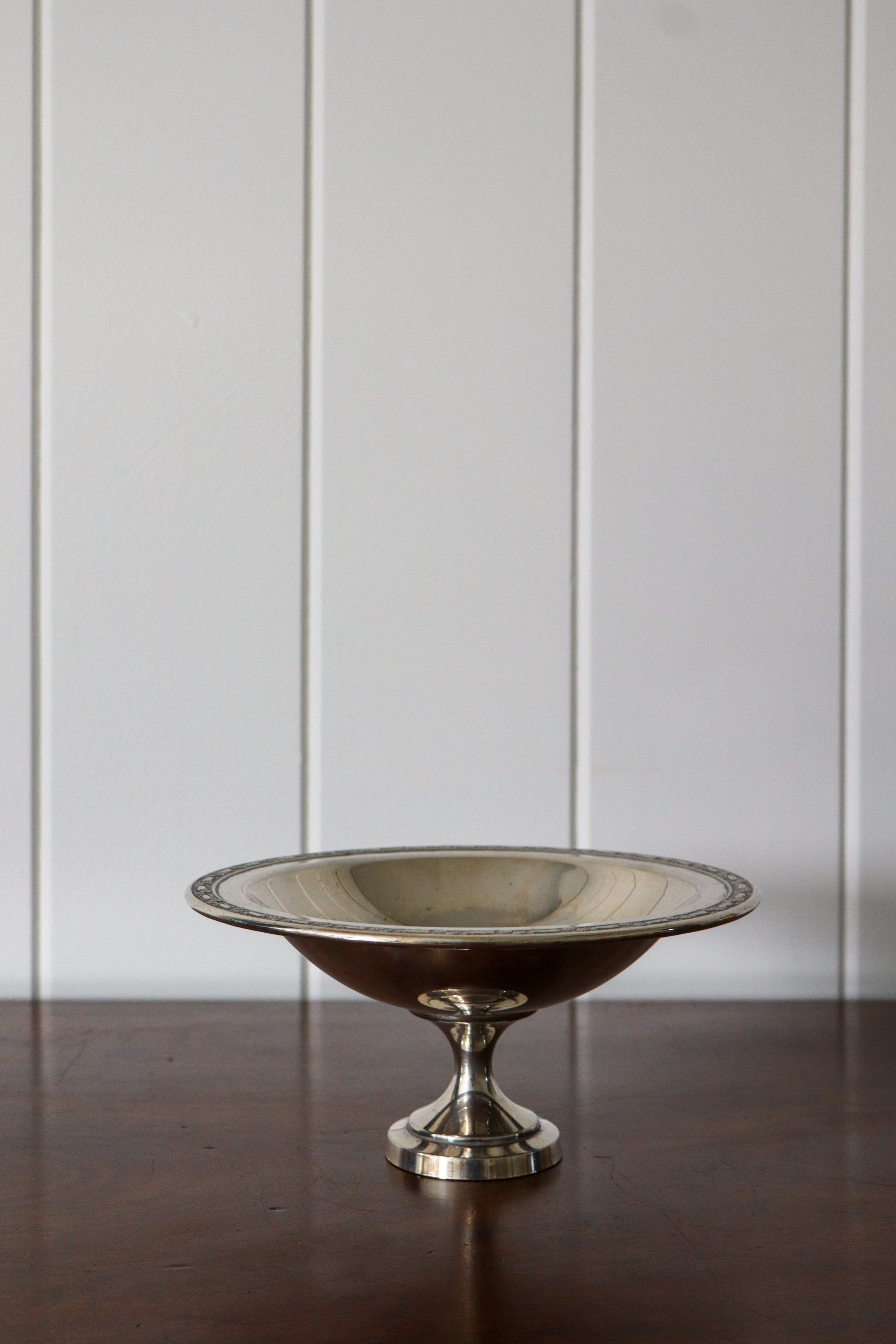 Large Silver Plate Bon Bon Dish