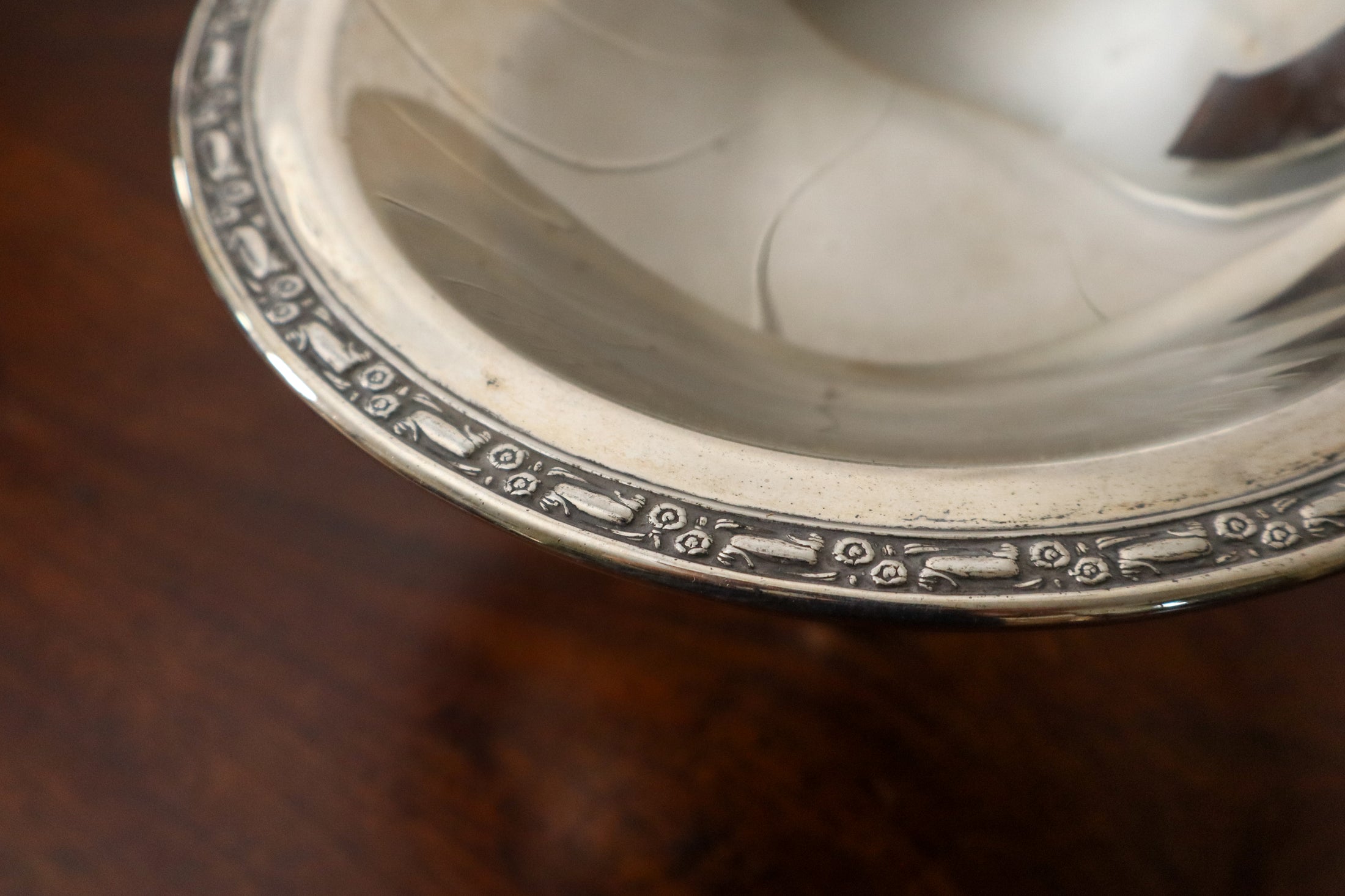 Large Silver Plate Bon Bon Dish