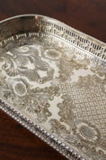 Load image into Gallery viewer, Rounded Gallery Silverplate Viners of Sheffield
