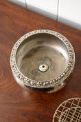 Load image into Gallery viewer, Large Silver Plate Pedestal with Frogger
