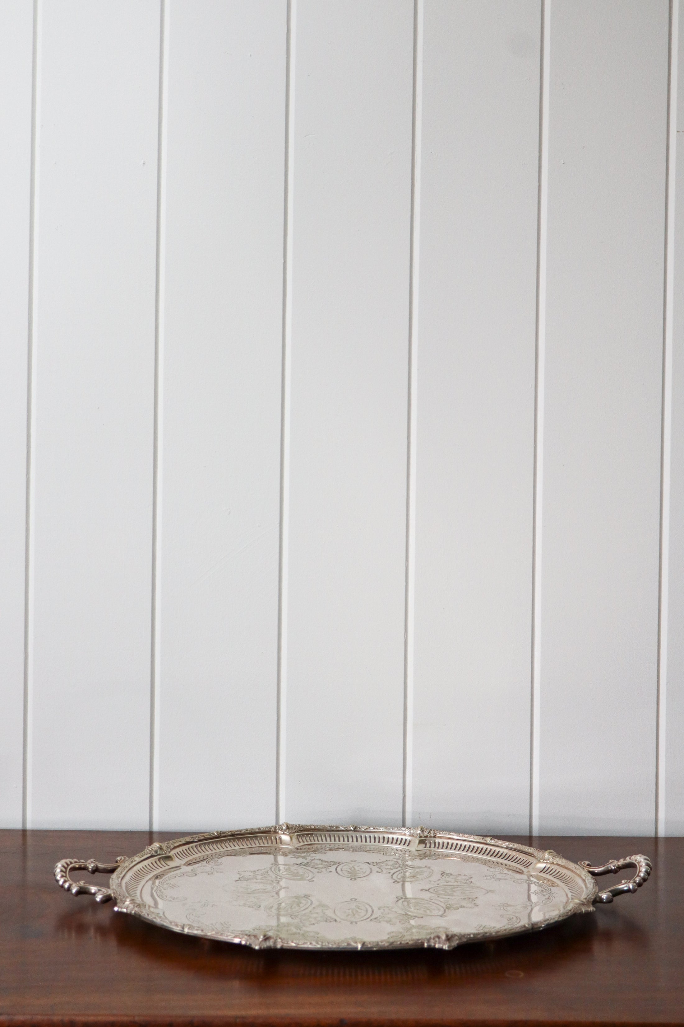 Victorian Silverplate Afternoon Tea Tray, c. 1880, Philip Ashberry + Sons