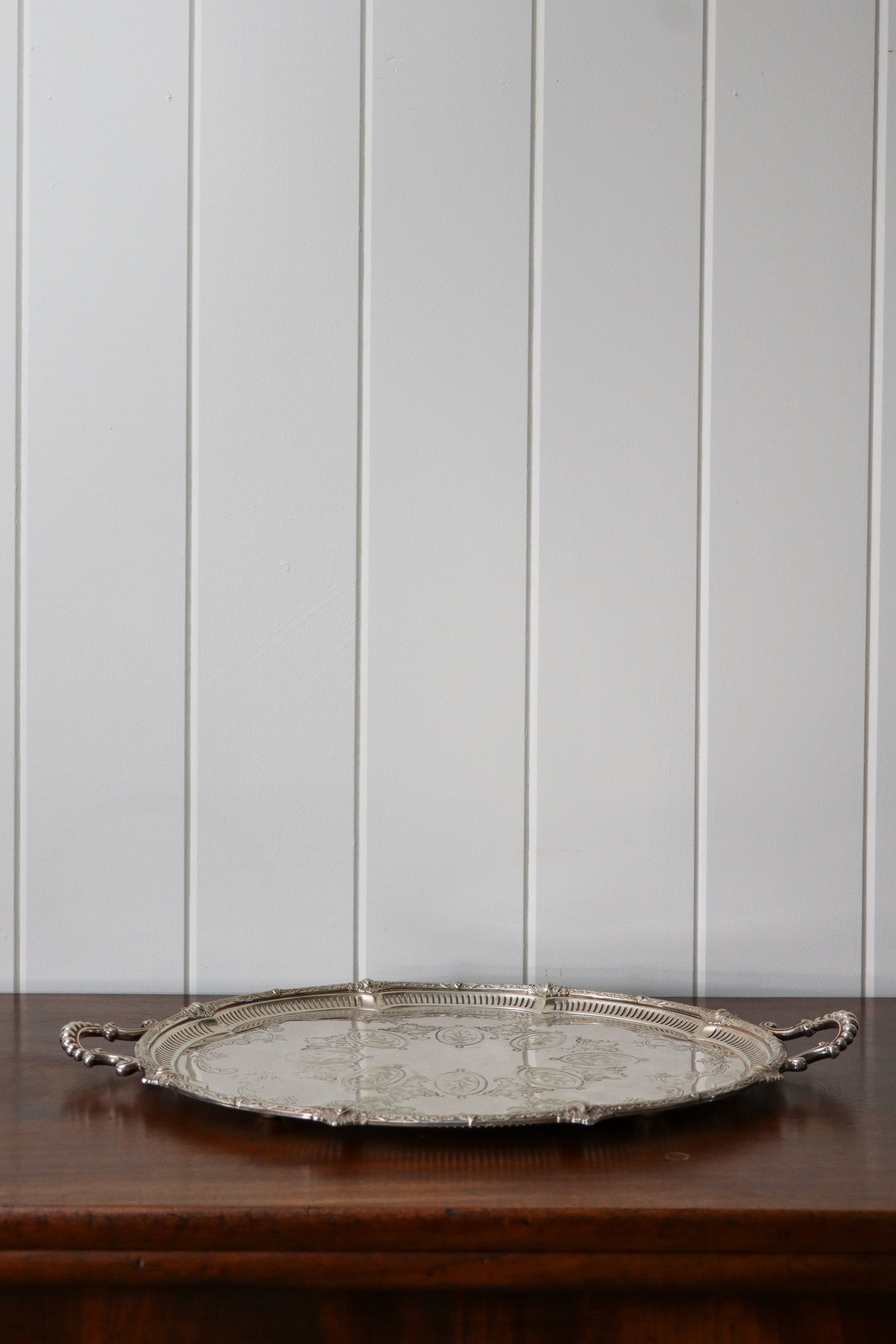Victorian Silverplate Afternoon Tea Tray, c. 1880, Philip Ashberry + Sons