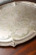 Load image into Gallery viewer, Victorian Silverplate Afternoon Tea Tray, c. 1880, Philip Ashberry + Sons
