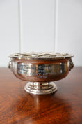 Load image into Gallery viewer, Sheffield Silverplate Engraved Frogger Vase
