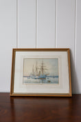 Load image into Gallery viewer, Light Blue Hull Ship Print
