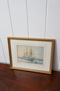 Load image into Gallery viewer, Light Blue Hull Ship Print
