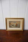 Load image into Gallery viewer, Original Fishingboat Watercolor by R.T. Wilding Dated 1900
