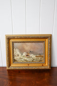 Load image into Gallery viewer, John Taylor Allerston (1828–1914), British — Paddle Steamer Entering Harbour, Signed & Dated 1888, Oil on Canvas
