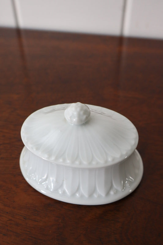 Limoges White Lidded Porcelain Box