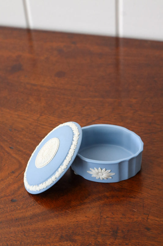Wedgwood Blue Jasperware Trinket Box