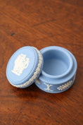 Load image into Gallery viewer, Wedgwood Blue Jasperware Circular Lidded Box
