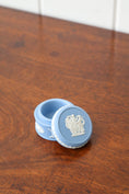 Load image into Gallery viewer, Wedgwood Blue Jasperware Circular Lidded Box
