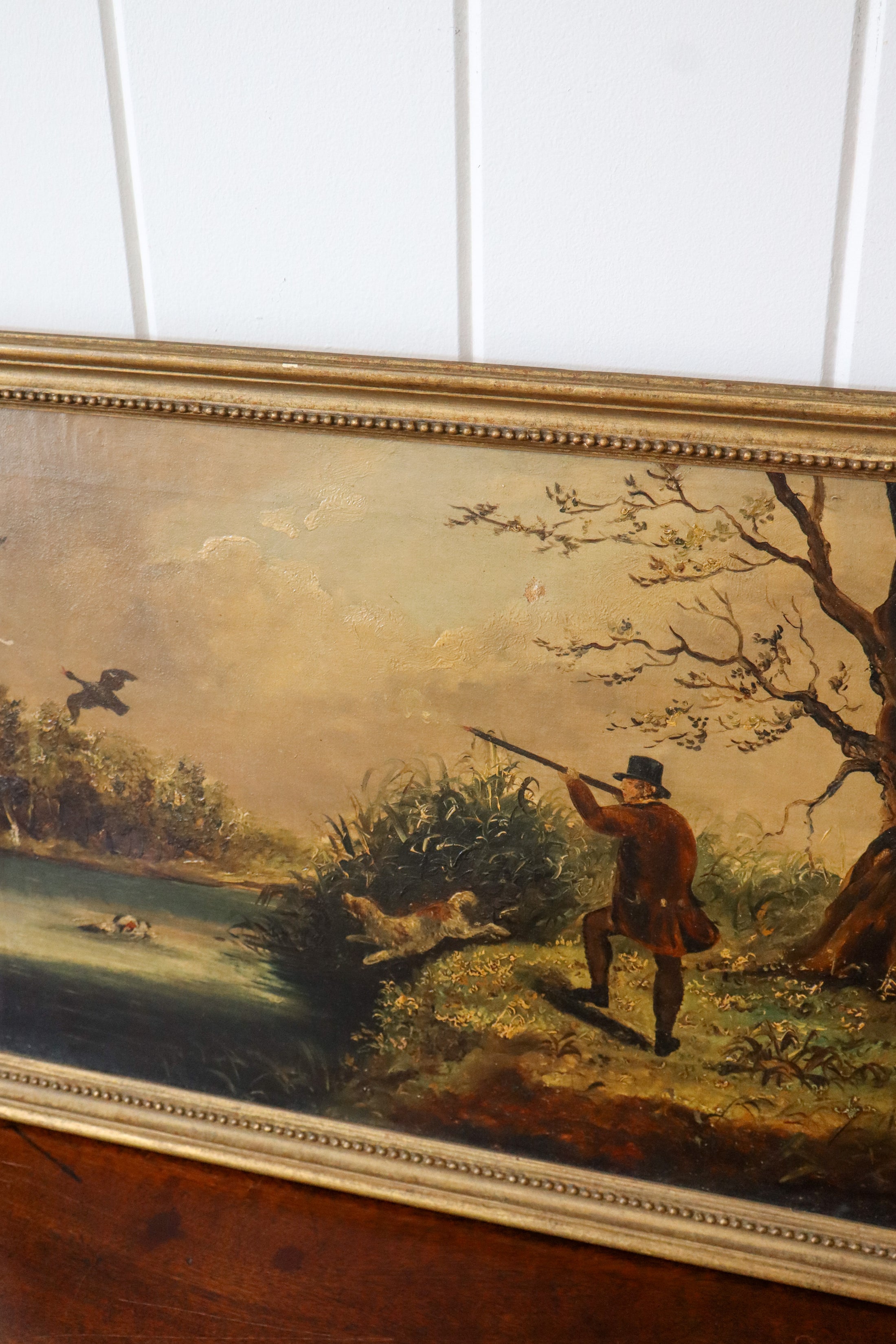 Early 19th English School Duck Shooting | Oil on Canvas