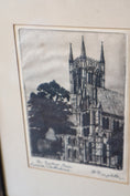 Load image into Gallery viewer, PAIR of Antique Architectural Engraving of an English Cathedral in Lincoln | 8”W x 11”H
