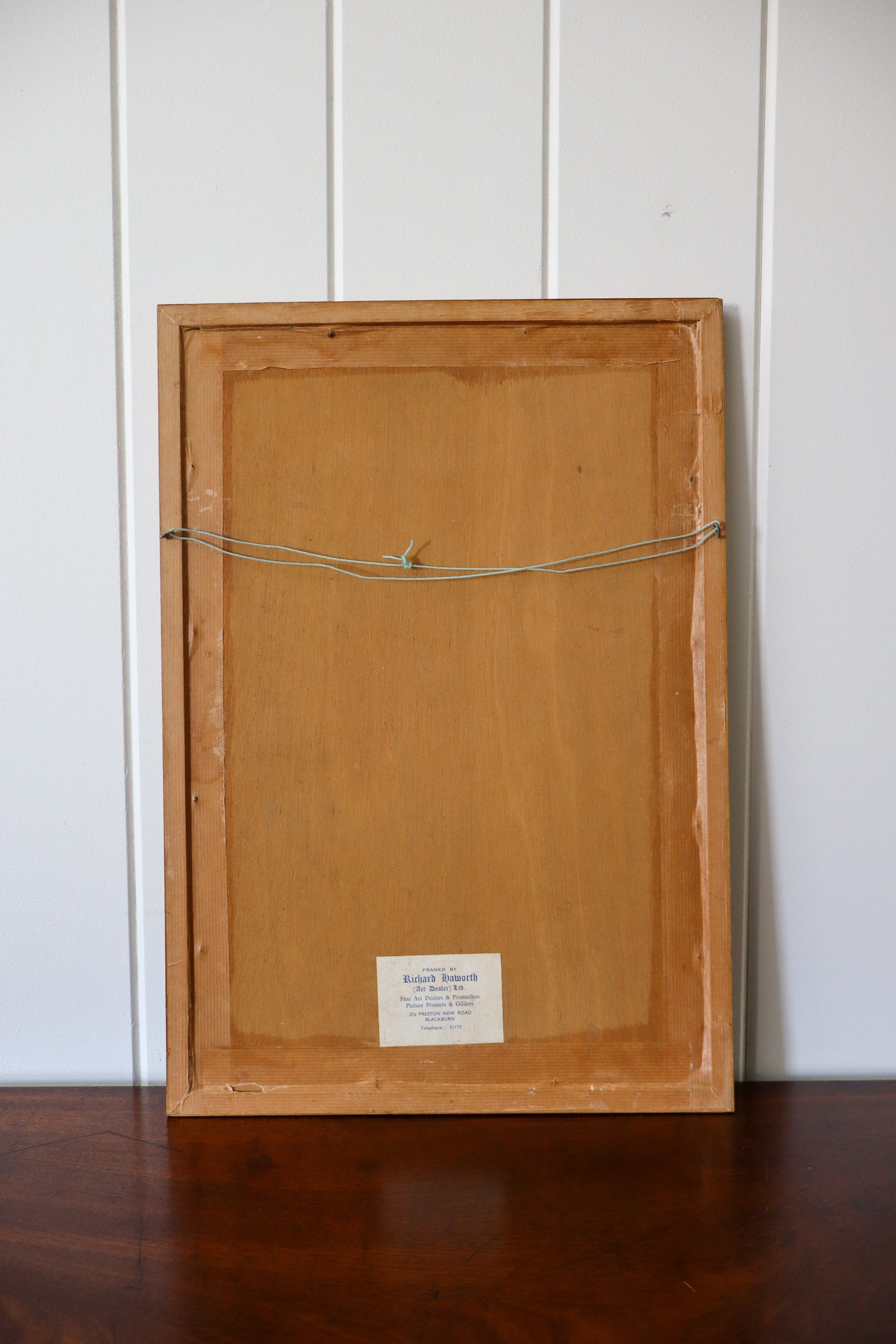 Antique Pressed Fern Specimen in Oak Frame