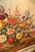 Load image into Gallery viewer, Large 20th Century Oil on Board of Floral Arrangement
