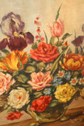 Load image into Gallery viewer, Large 20th Century Oil on Board of Floral Arrangement
