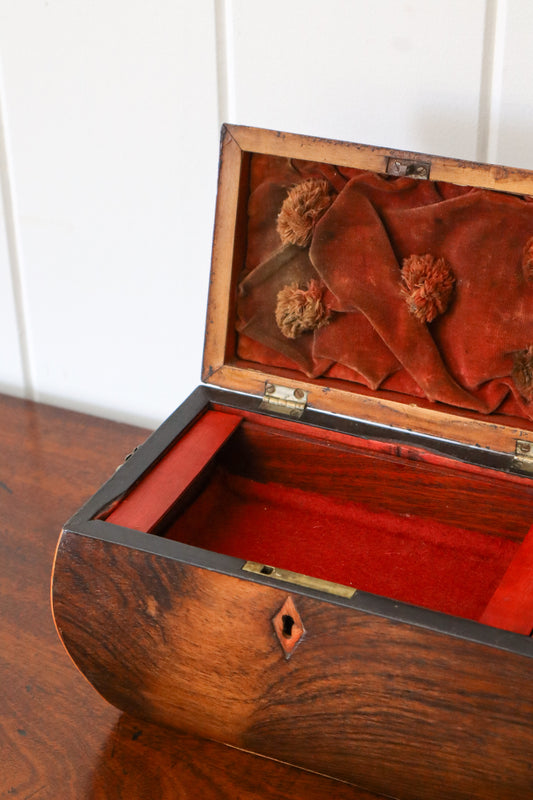 Regency Tea Caddy with Brass Side Pulls (c. 1820)