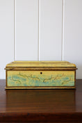 Load image into Gallery viewer, Hand Painted Box with Hidden Bottom/Side Drawer | Fish Swimming
