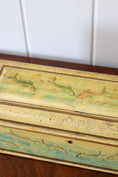 Load image into Gallery viewer, Hand Painted Box with Hidden Bottom/Side Drawer | Fish Swimming
