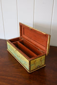 Load image into Gallery viewer, Hand Painted Box with Hidden Bottom/Side Drawer | Fish Swimming

