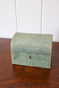 Load image into Gallery viewer, Vintage Petite Sage Leather Dome Box

