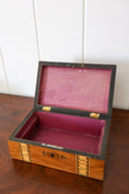 Load image into Gallery viewer, 19th Century Satinwood Banded Tunbridge Box
