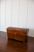Load image into Gallery viewer, Georgian Rosewood Dome Top Tea Caddy
