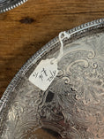 Load image into Gallery viewer, Round Silver Plate Gallery Tray
