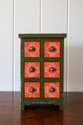 Load image into Gallery viewer, Petite Hand Painted 6 Drawer Chest / Jewelry Box
