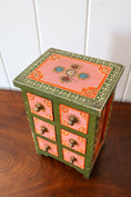 Load image into Gallery viewer, Petite Hand Painted 6 Drawer Chest / Jewelry Box
