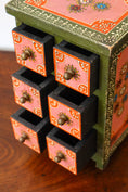 Load image into Gallery viewer, Petite Hand Painted 6 Drawer Chest / Jewelry Box
