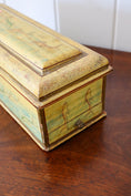 Load image into Gallery viewer, Hand Painted Box with Hidden Bottom/Side Drawer | Fish Swimming
