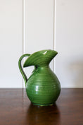 Load image into Gallery viewer, Antique English Green Pitcher/Vase by Aller Vale Pottery (c. 1880)
