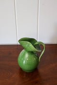 Load image into Gallery viewer, Antique English Green Pitcher/Vase by Aller Vale Pottery (c. 1880)
