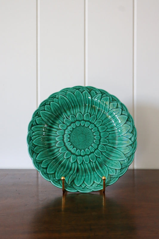 Antique Wedgwood Majolica Sunflower Plate | 8.5”W