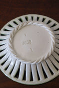 Load image into Gallery viewer, Antique Majolica Flower Reticulated Bowl | 5.75”W
