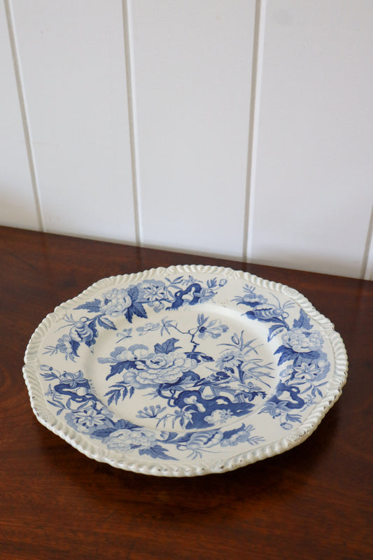 Blue + White Plate (c. 1860)