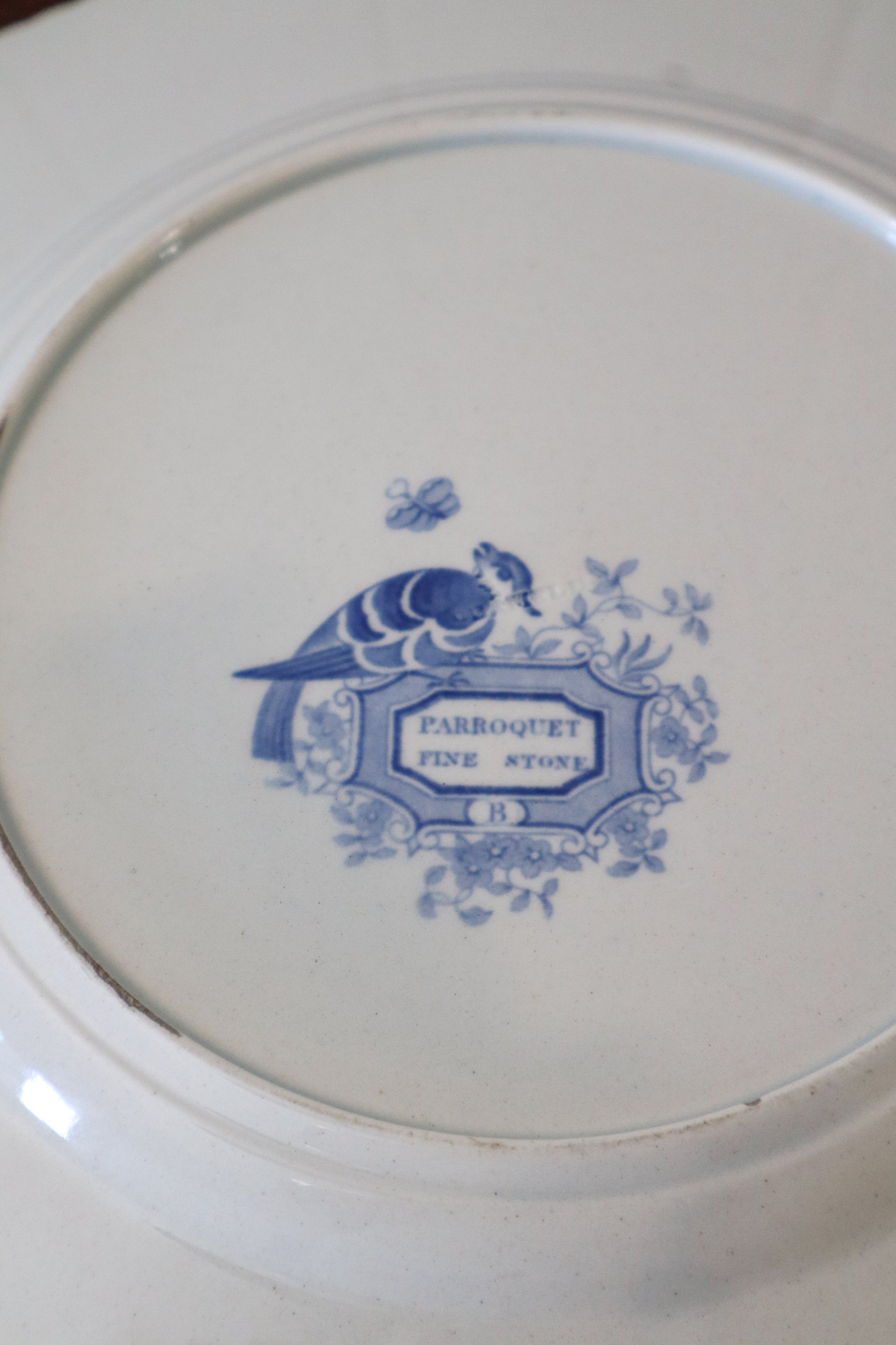 Blue + White Plate (c. 1860)