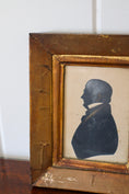 Load image into Gallery viewer, 19th-Century English Gentleman Silhouette in Giltwood Frame
